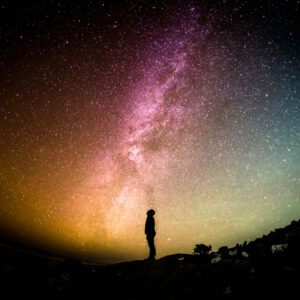 The wonder of a spiritual practice - person gazing at the milky way - Collard Spirtual Direction